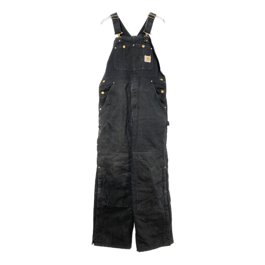 00年代 USA製 Carhartt カーハート ダック ダブルニー ビブ