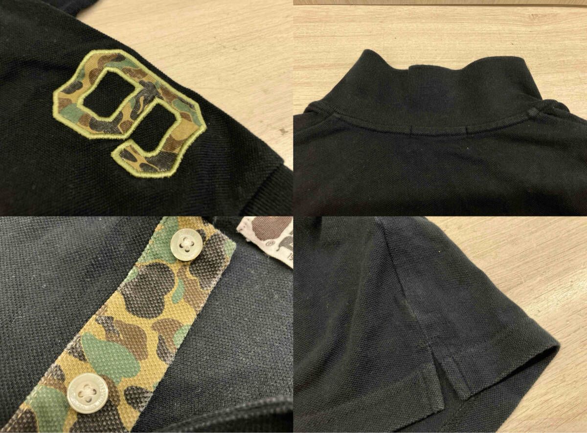 夏 A BATHING APE ア ベイシング エイプ  半袖ポロシャツ 001P00201023X L 黒系 ア ベイシング エイプ®」2024年春夏コレクション - WWDJAPAN