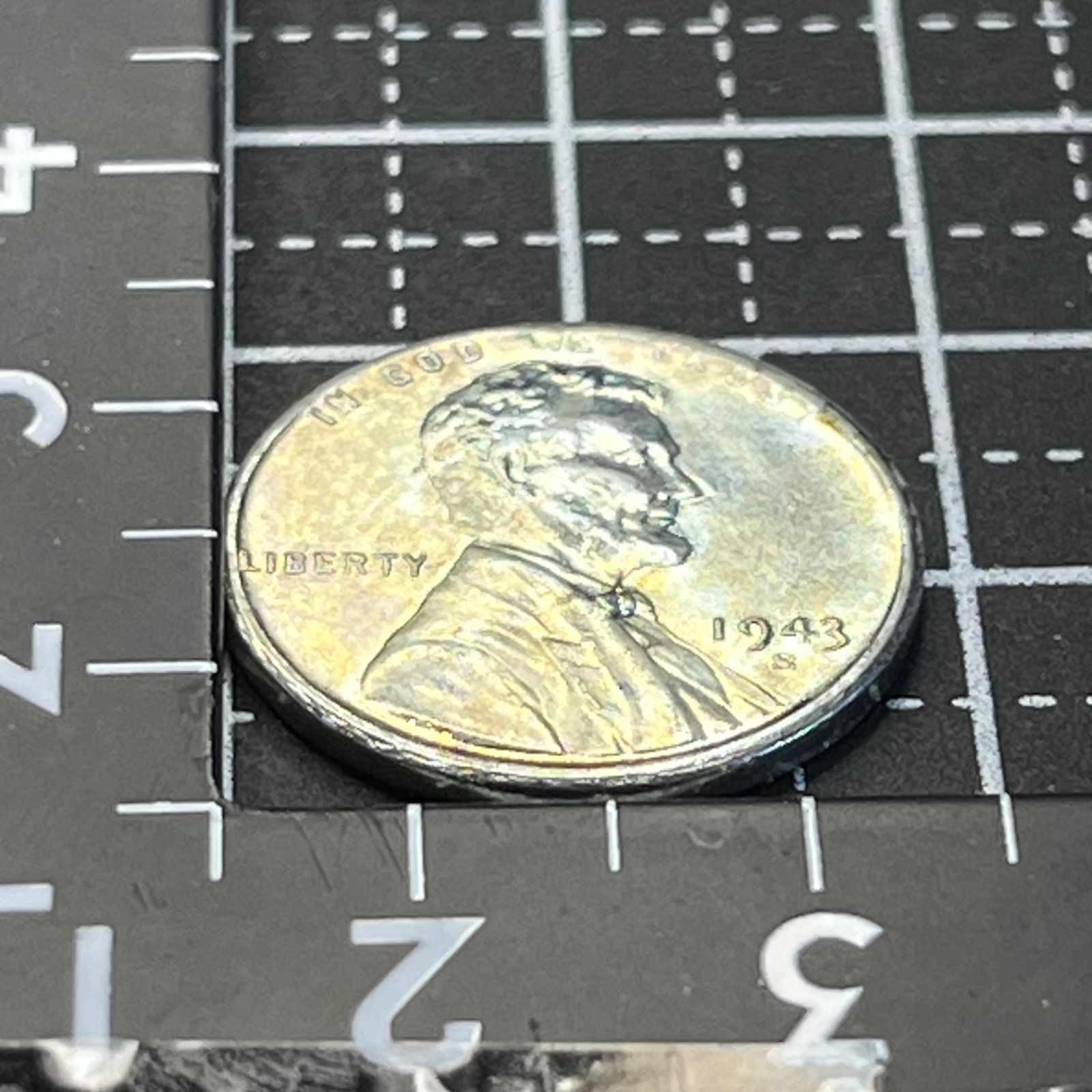 1943-S アメリカ リンカーン1セント スチールセント Sミント 戦時鋼貨