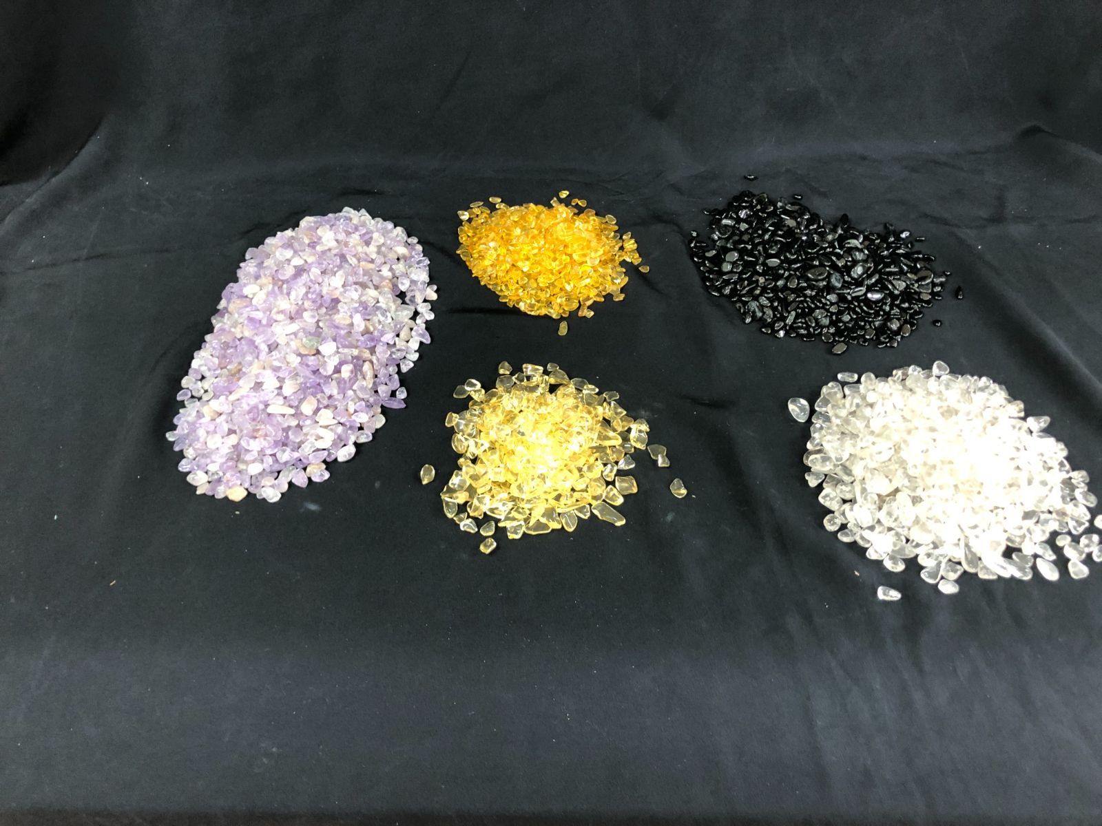  天然石さざれ チップ BOX|ブラジル産 指輪収納 置物 インテリア小物