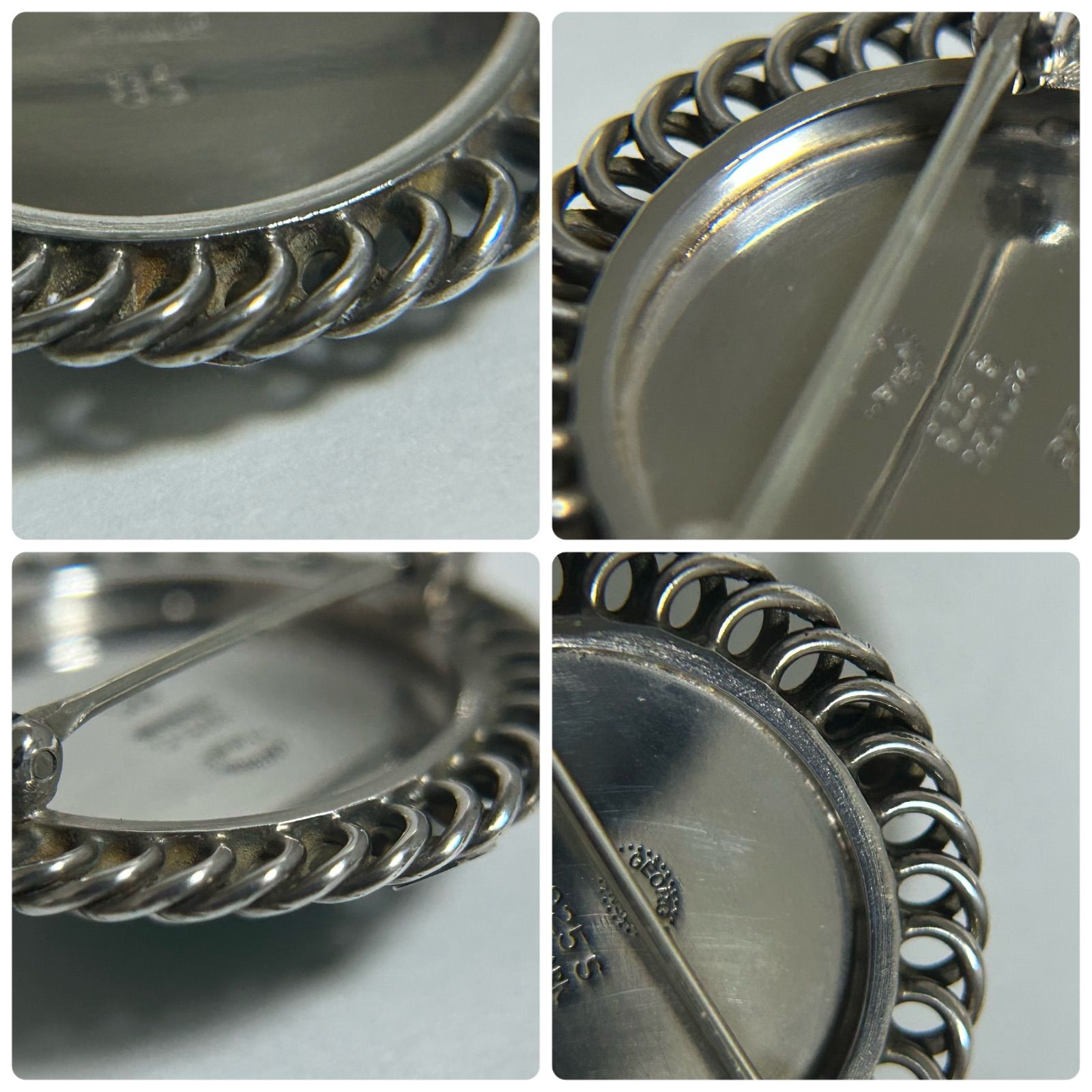 ジョージジェンセン ブローチ 85 グリーンアゲイト AG925 Georg Jensen 
