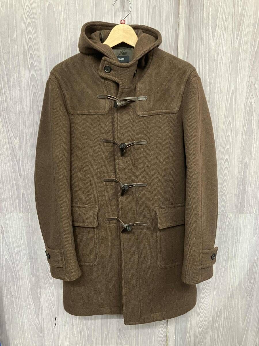 SHIPS ブラウン フード付き コート SHIPS / シップス ダッフルコート ブラウン サイズM ダッフルコート