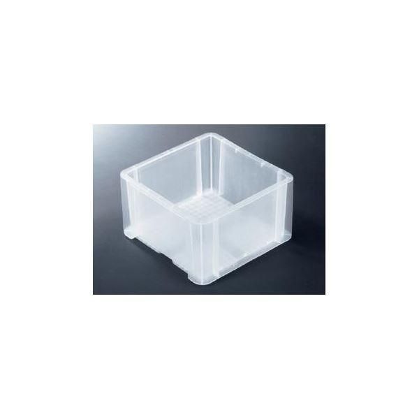 TP規格コンテナボックス 〔TP-332B 穴無し〕 透明 相互モジュール嵌合可