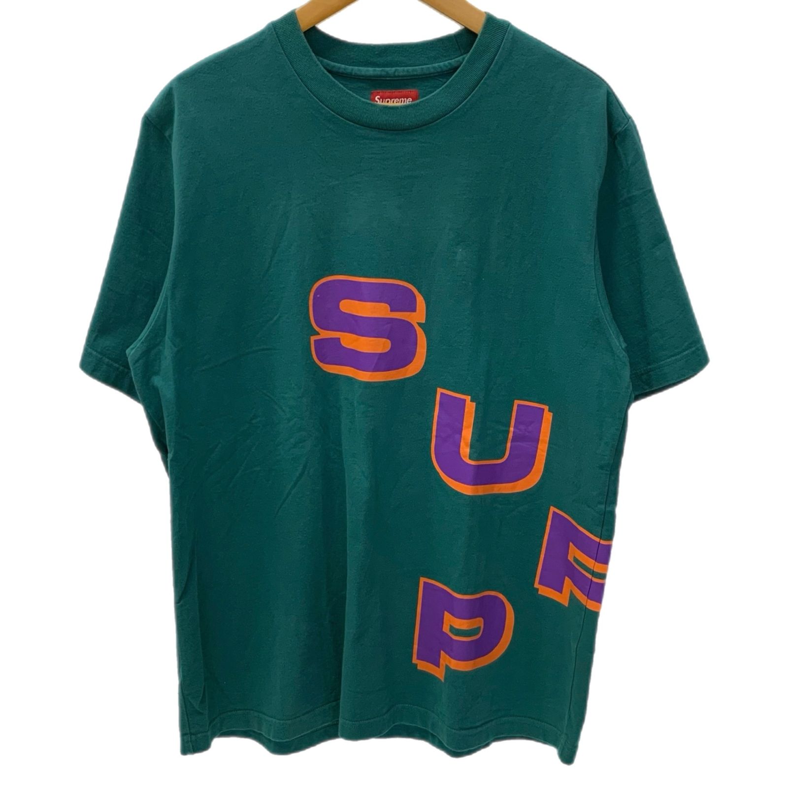 シュプリーム SUPREME 18AW Stagger Tee Tシャツ グリーン Mサイズ 