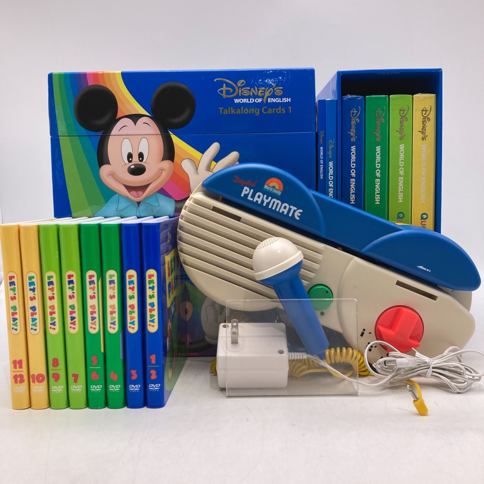 トークアロングとクエスチョン＆アンサーカード レッツプレイDVD DWE