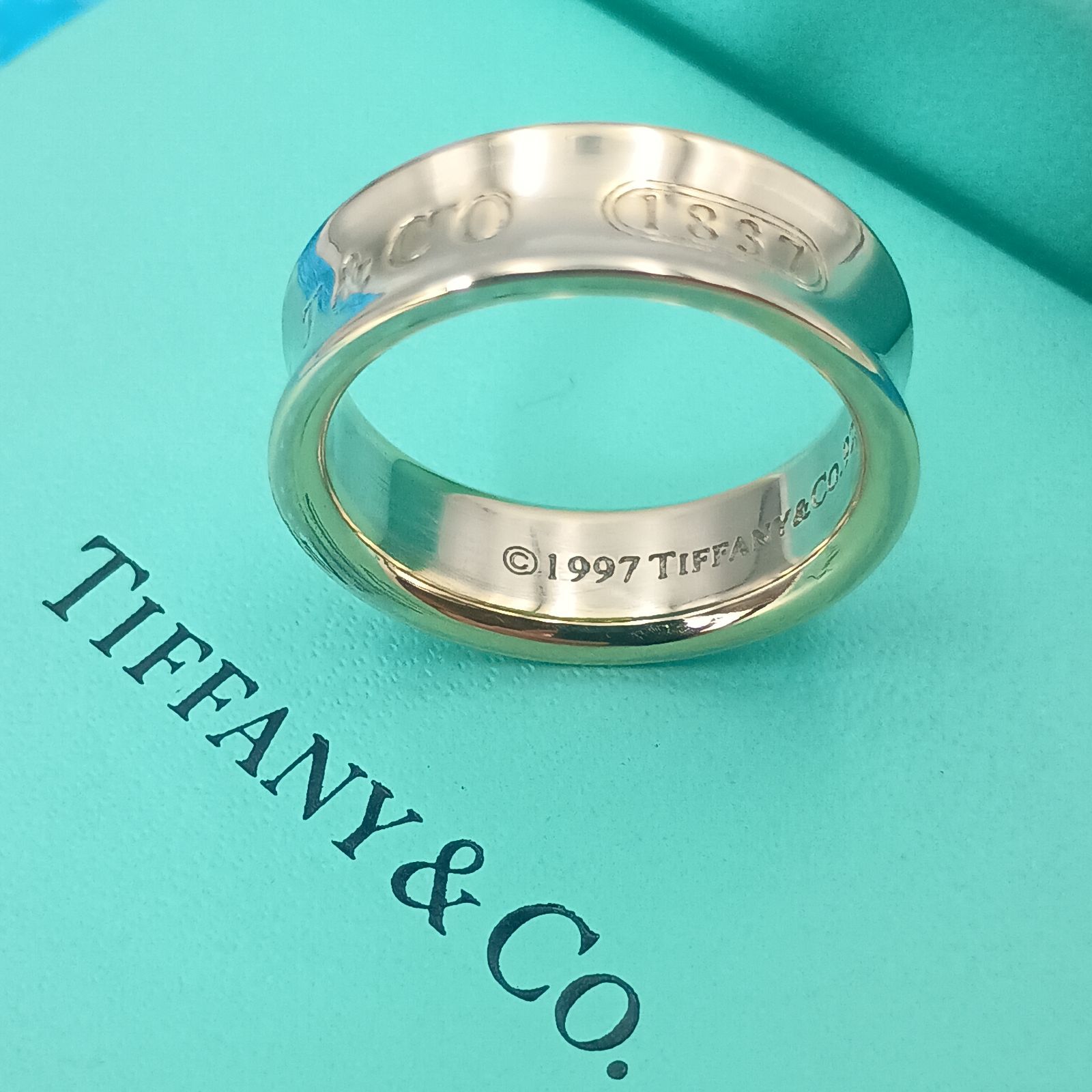 TIFFANY&Co. ティファニー 16号 ナローリング メンズ レディース