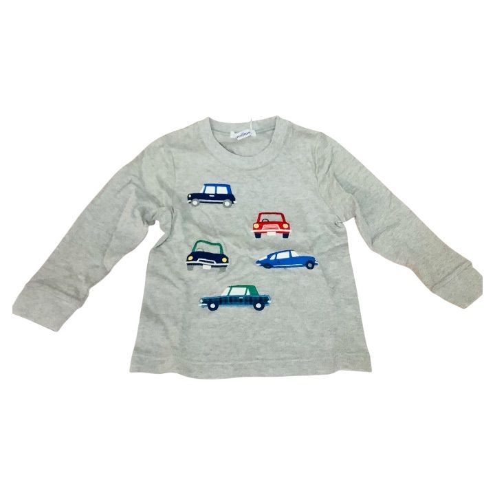 未使用品 familiar 車モチーフの長袖Tシャツ（ロンT） 100センチ