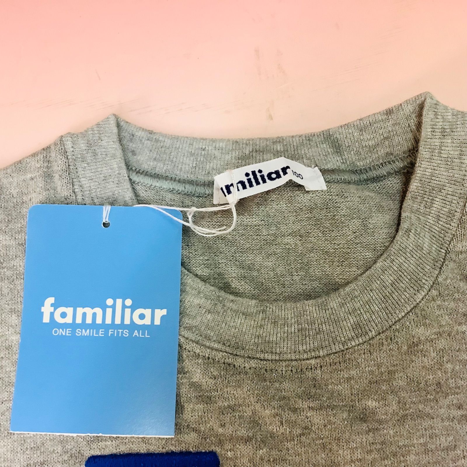 未使用品 familiar 車モチーフの長袖Tシャツ（ロンT） 100センチ 