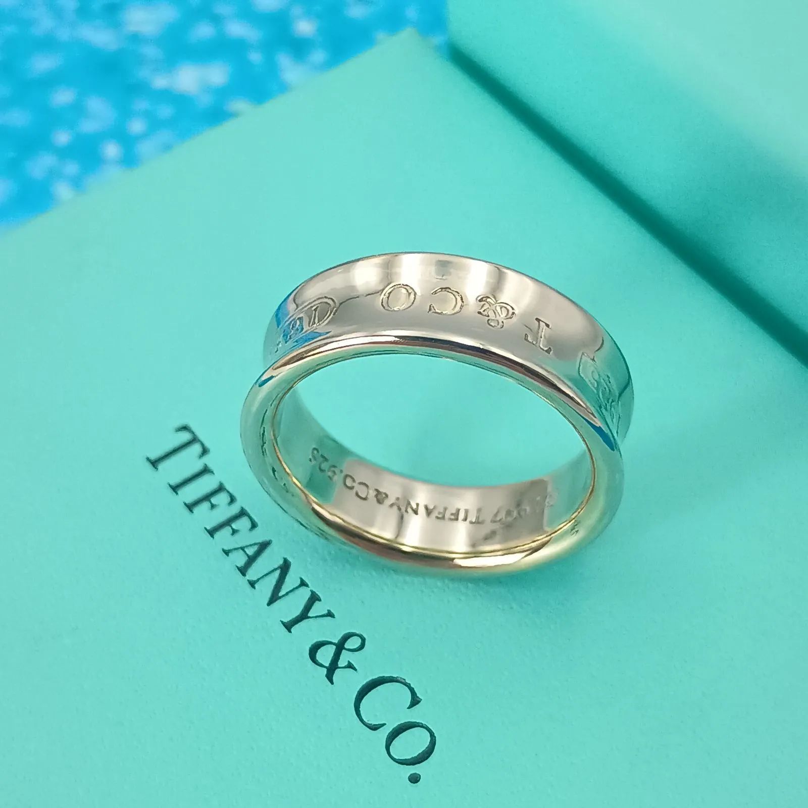 TIFFANY&Co. ティファニー 16号 ナローリング メンズ レディース 