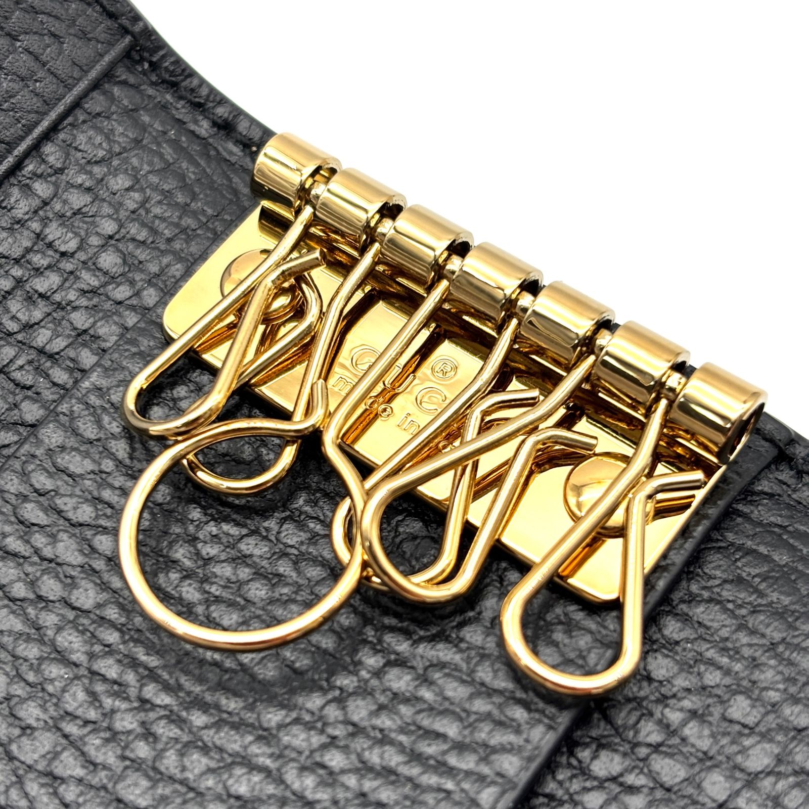 未使用保管品 GUCCI グッチ 6連 キーケース VIP GG スプリーム ロゴ
