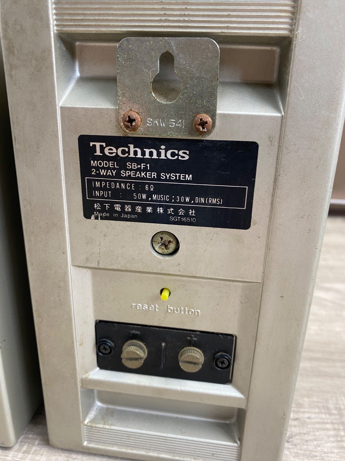 Technics テクニクス スピーカー SB-F1 ペア 通電確認済み 26WK0294