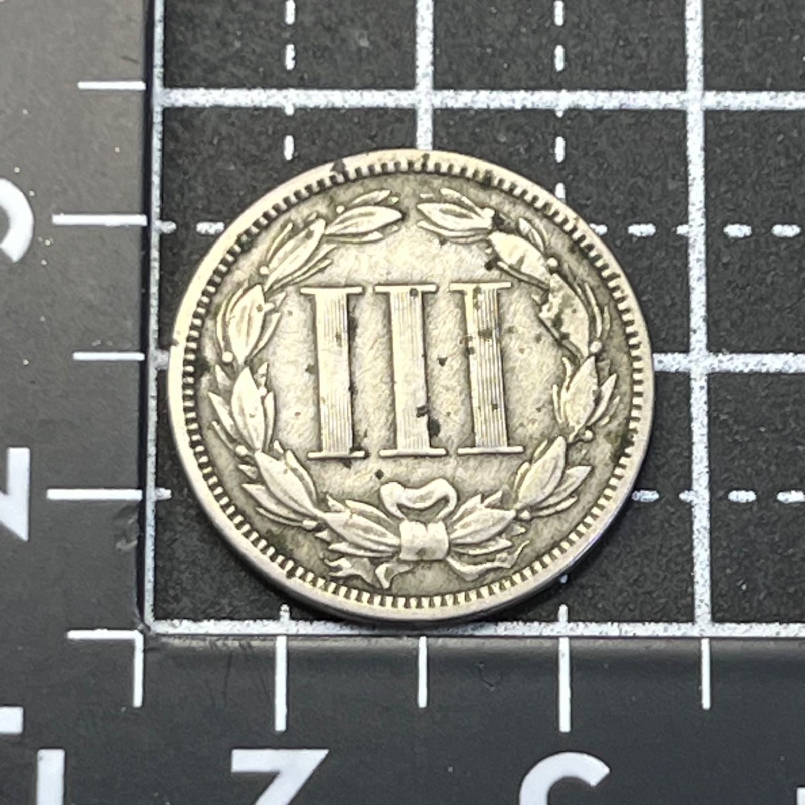 1869年 アメリカ 3セントニッケル III Three Cent Nickel 白銅貨 134