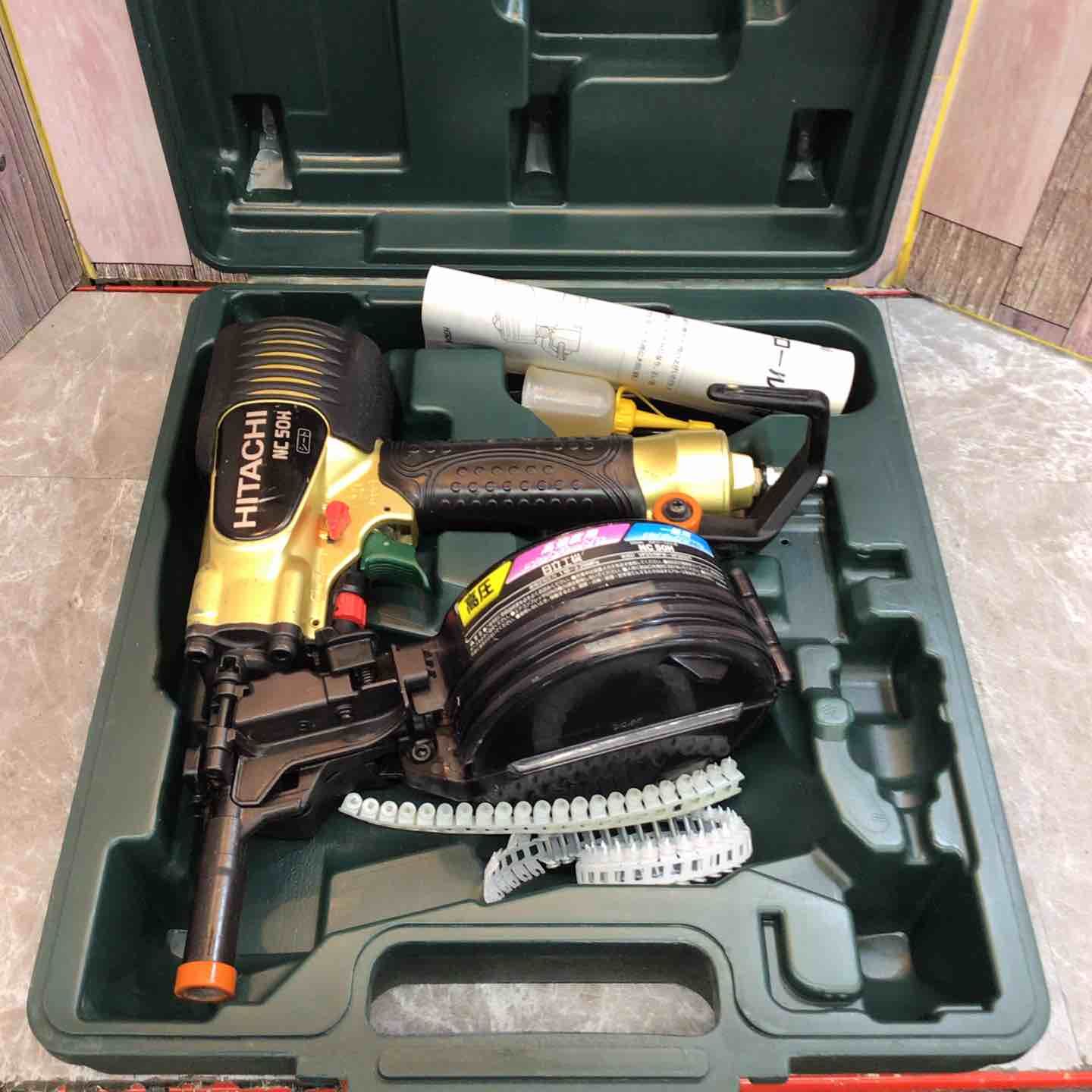 ハイコーキ(HIKOKI ※旧:日立工機) 高圧エア釘打ち機 NV90HMC(L)【所沢店】