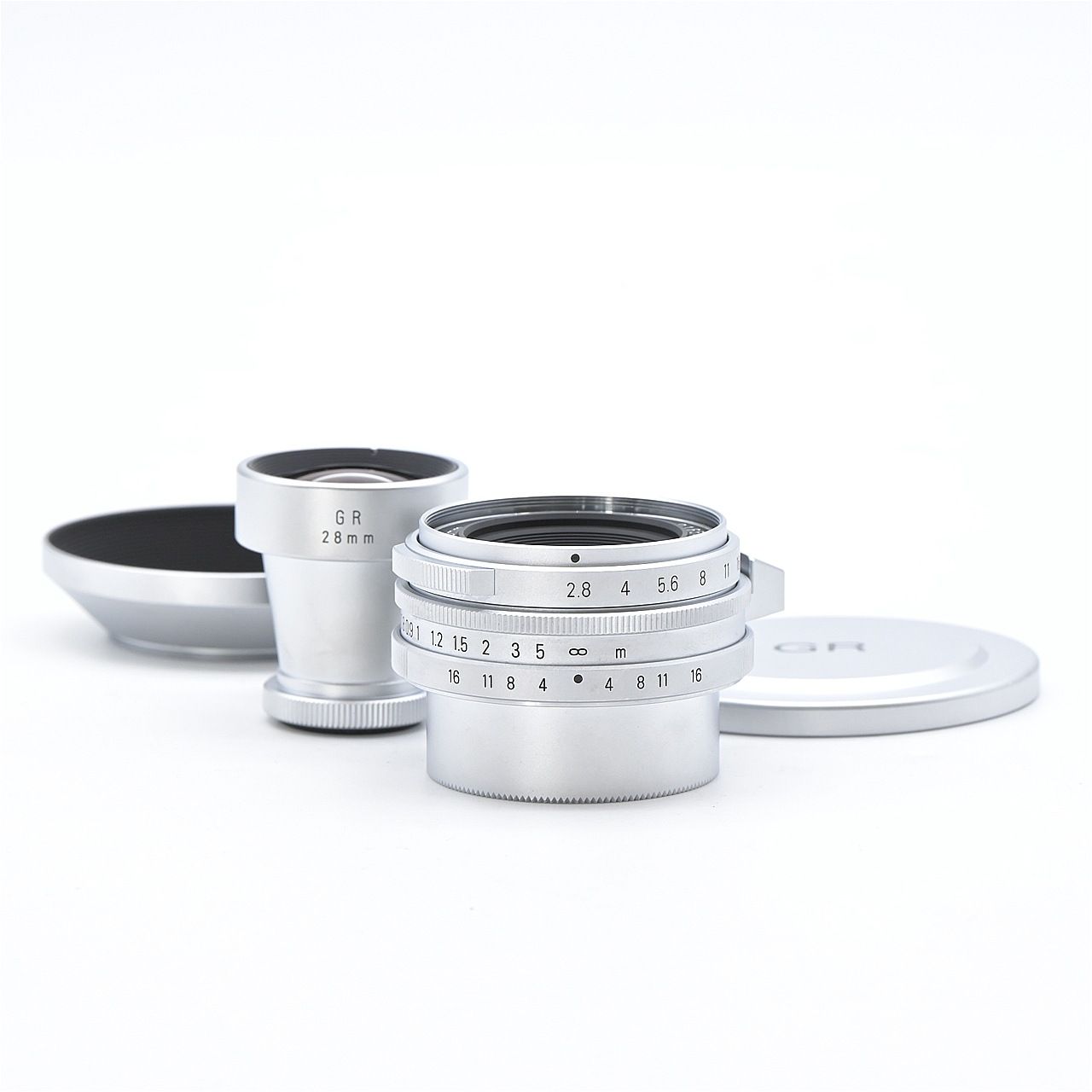 RICOH リコー GR LENS 28mm F2.8 シルバー Leica Lマウント 交換レンズ 