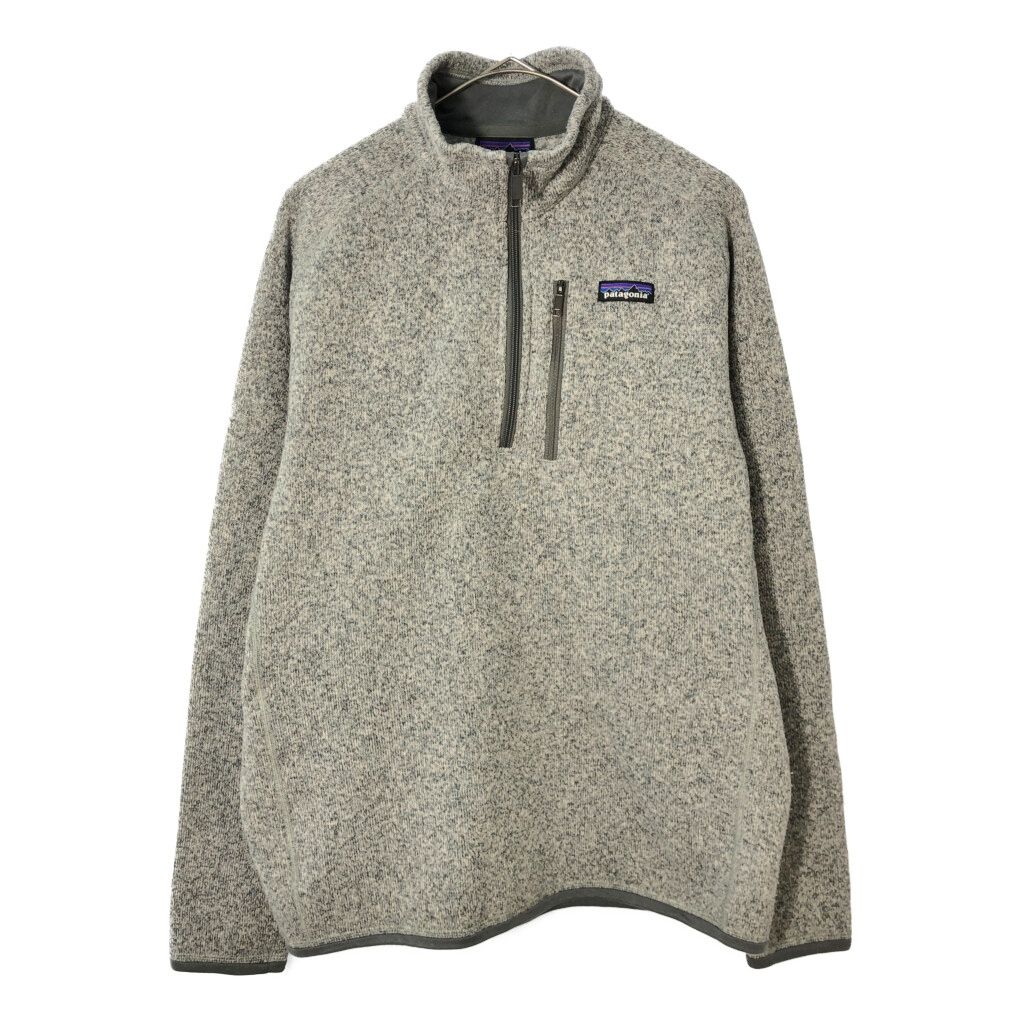 patagonia パタゴニア ハーフジップ ベターセーター フリースジャケット アウトドア グレー(メンズ M)中古 古着 X3197 patagonia パタゴニア ハーフジップ ベターセーター フリース