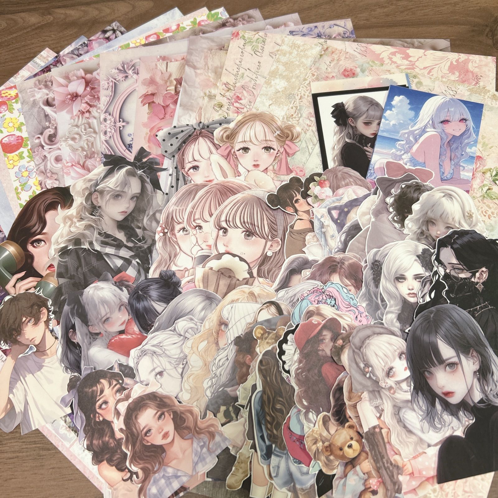 コラージュ素材 人物100枚 デザペ15枚 ① - メルカリ