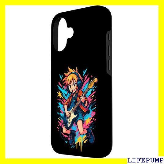 ギタリスト アニメ ミュージシャン スマホケース iPhone 16 用 5658