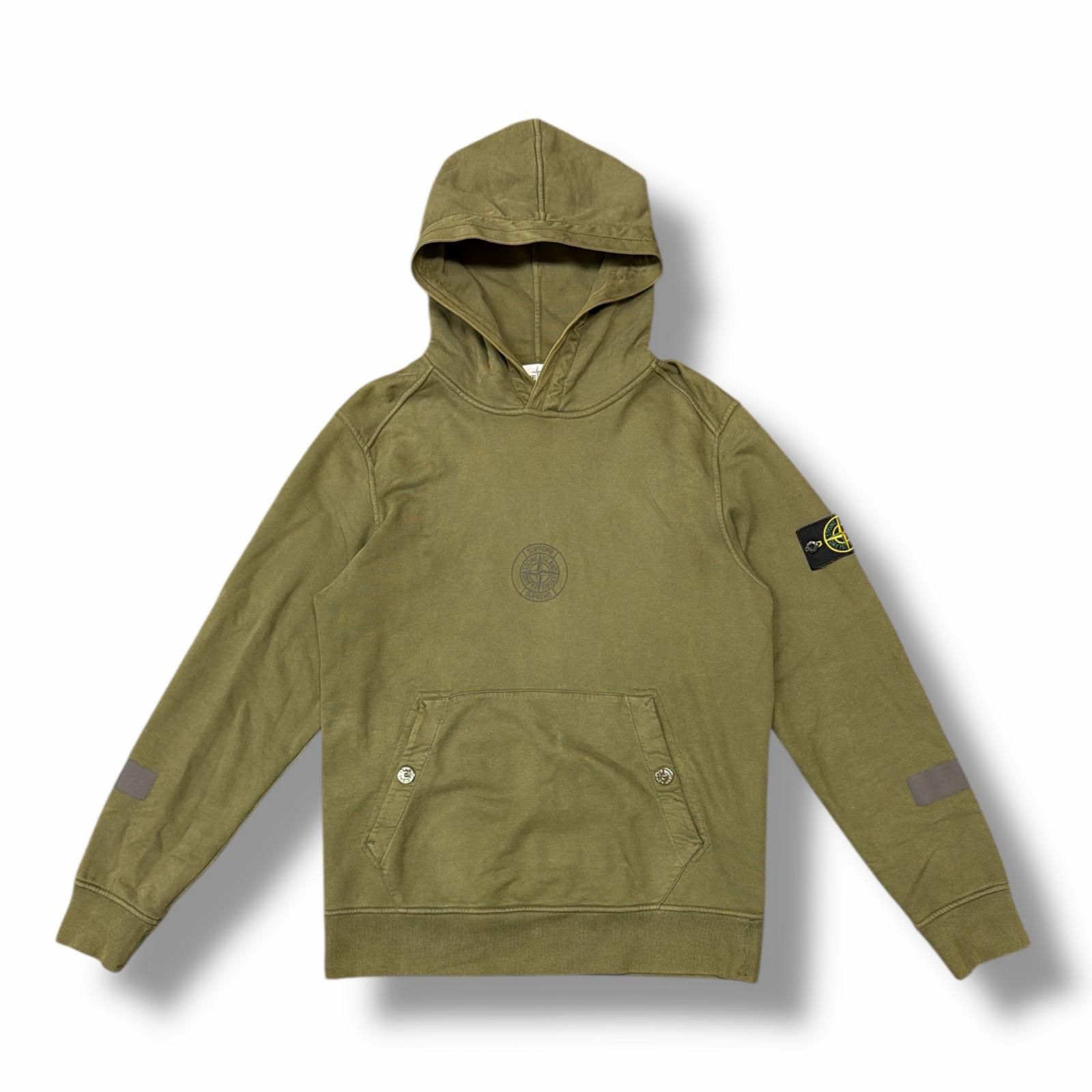 Supreme × STONE ISLAND 17AW Reflective Hooded Sweatshirt リフレク