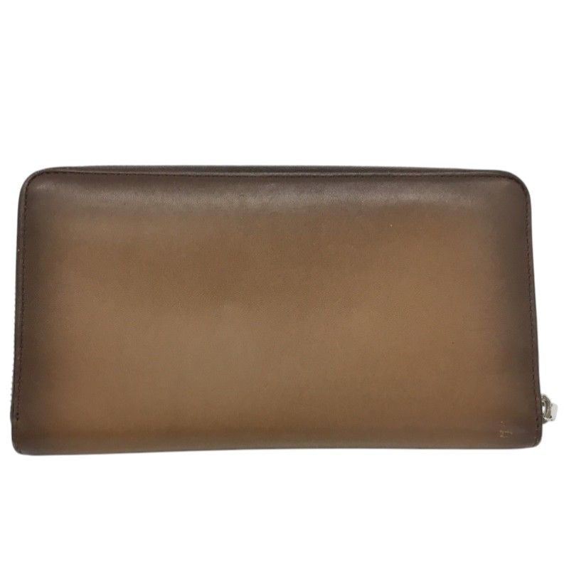 BALLY【バリー】ラウンドファスナー長財布 レザー ブラウン系 メンズ