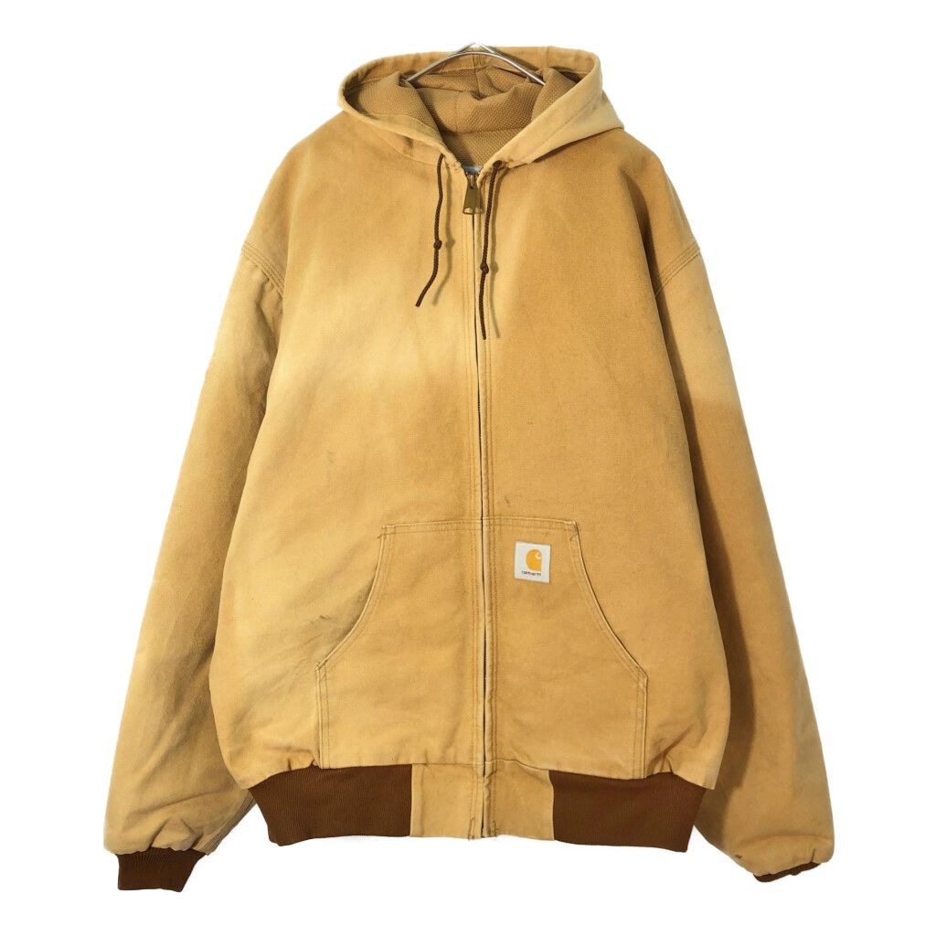 Carhartt カーハート アクティブジャケット ワーク 大きいサイズ ベージュ(メンズ 3XL相当)中古 古着 X3236 Carhartt カーハート アクティブジャケット ワーク 大きいサイズ
