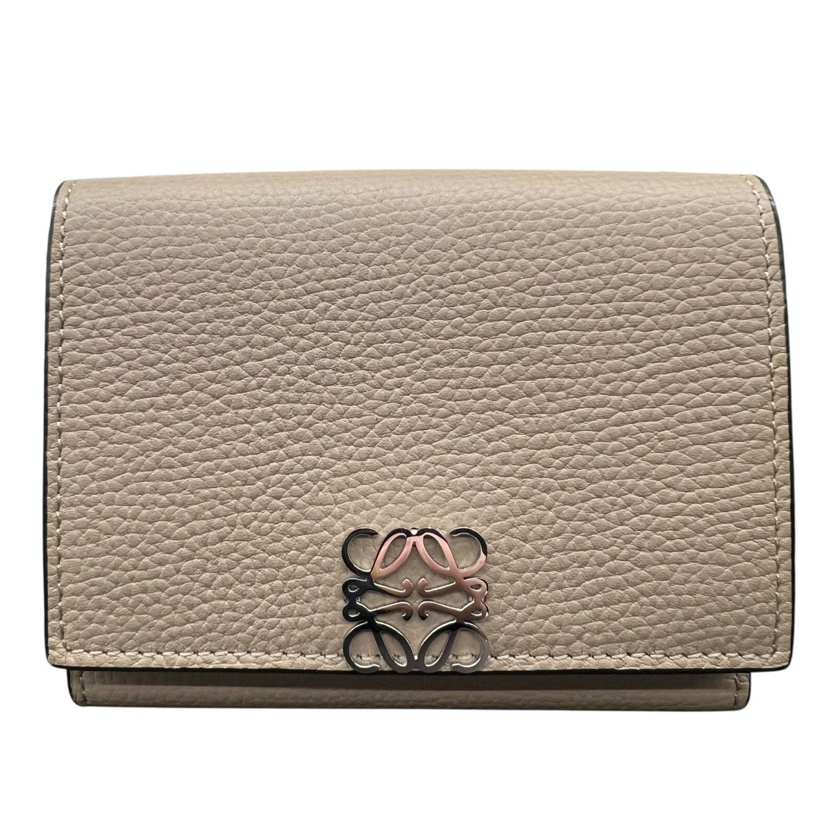ロエベ LOEWE 三つ折り財布 アナグラム トライフォールド ロゴ金具