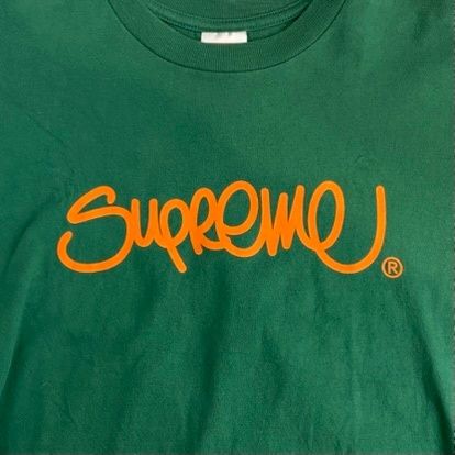 シュプリーム SUPREME Handstyle Tee Tシャツ グリーン Lサイズ 201MT 