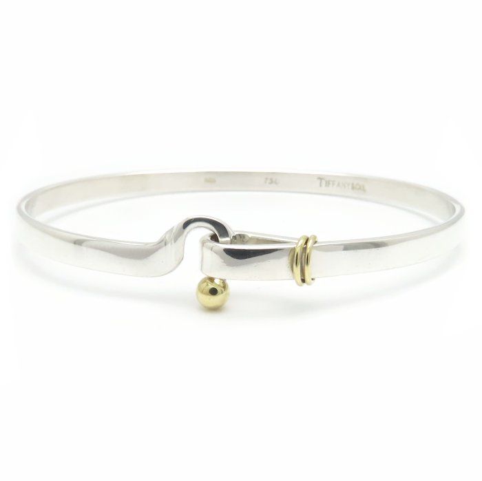 TIFFANY&Co. ティファニー フック＆アイ バングル シルバー925xK18YG