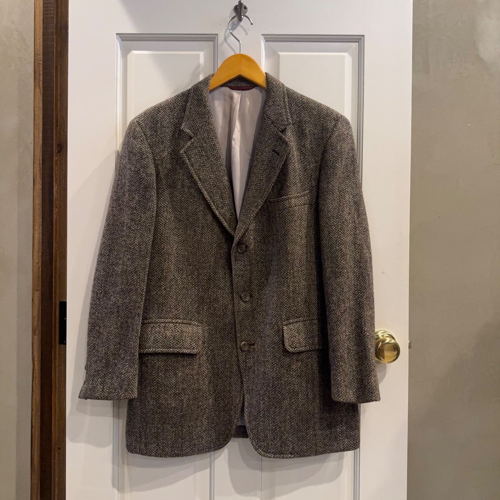 Harris Tweed テーラードジャケット ヘリンボーン USA製 ハリス 