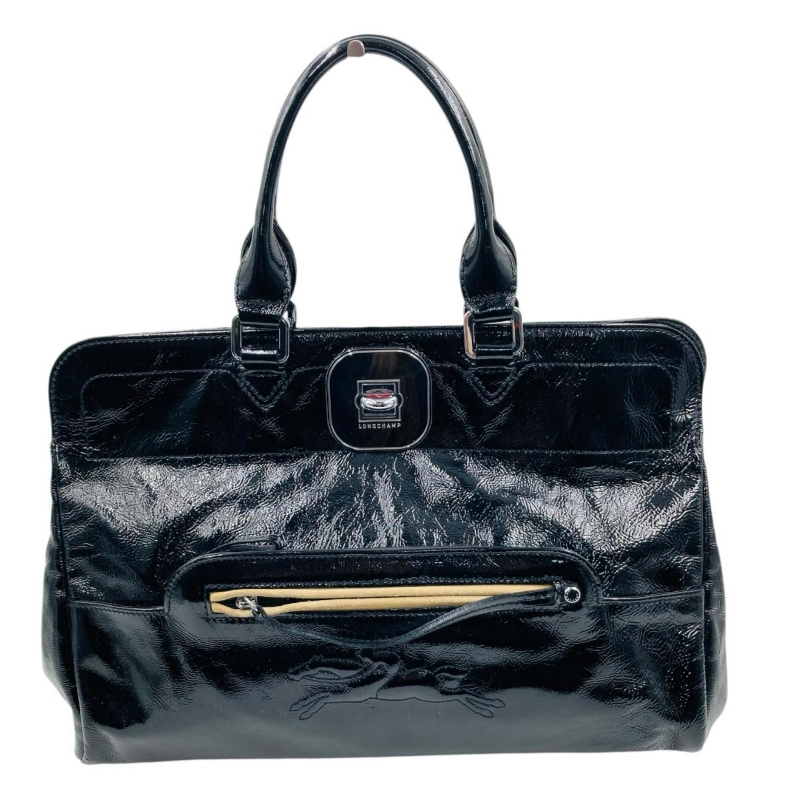 ロンシャン LONGCHAMP エナメル ハンドバッグ ハンドバッグ エナメル 