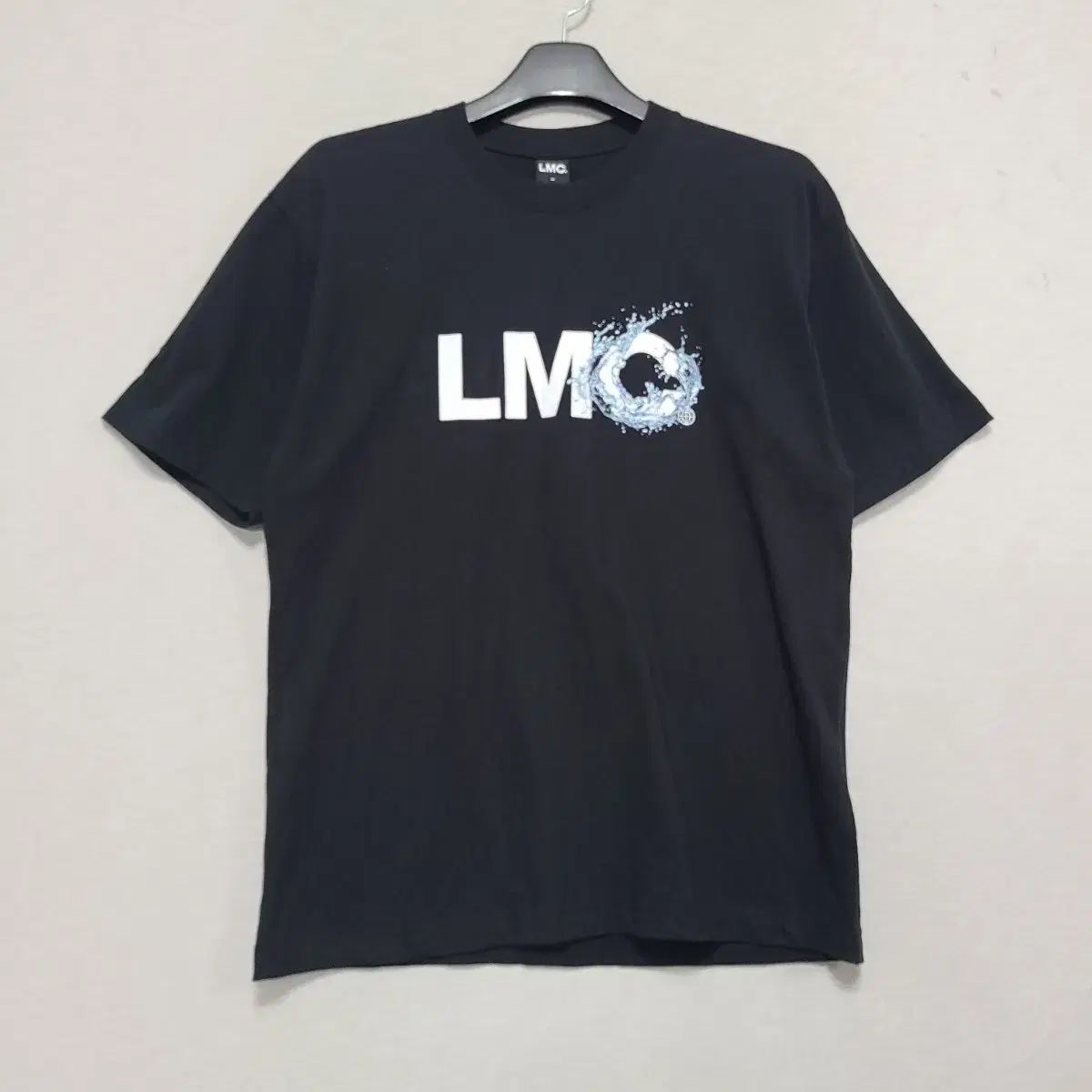 LMC ブラック プリンティング 半袖 メンズ100 ㅡ0825