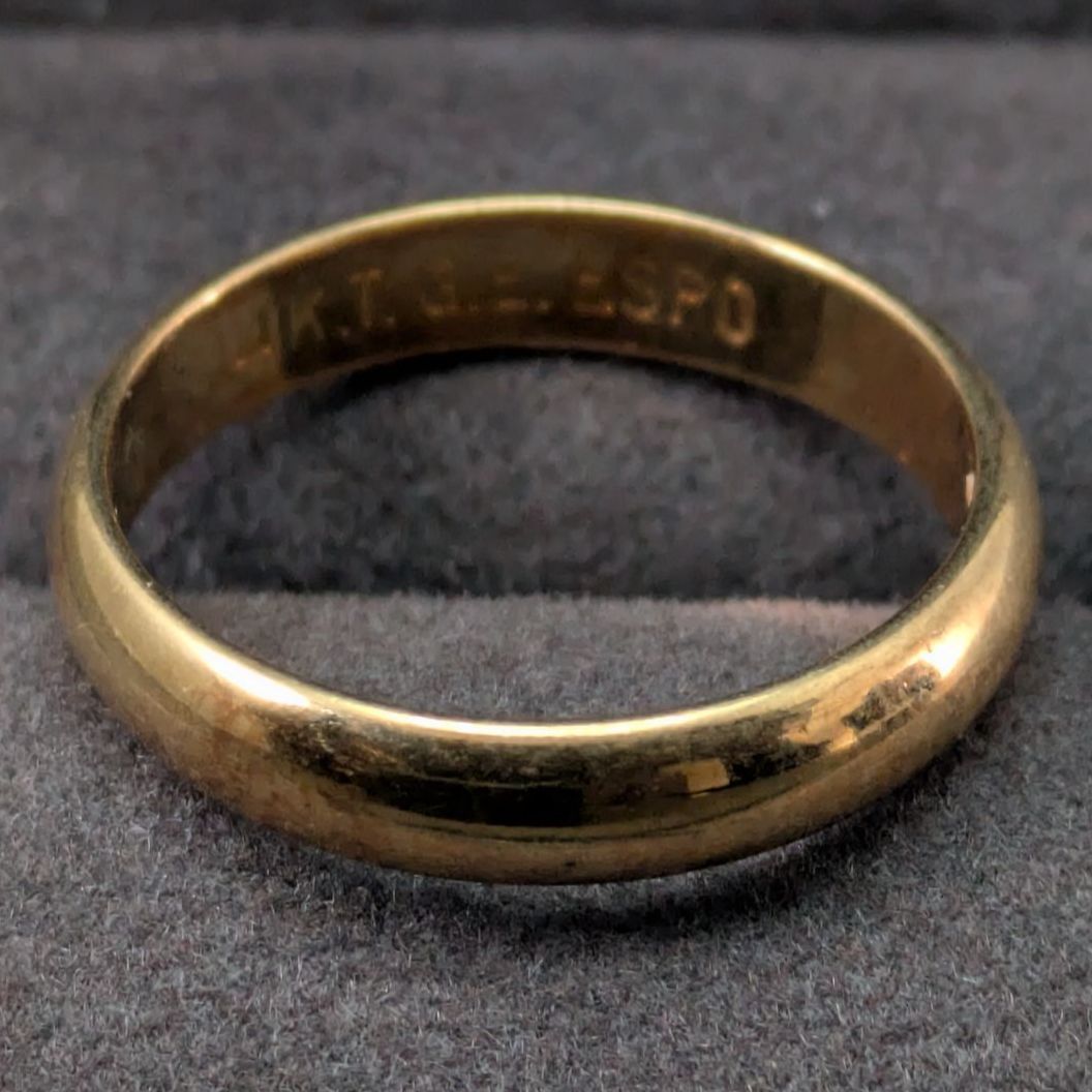 ESPO 11.5号 14KT GE シンプルバンドリング ゴールド 米国 ESPO 14 KT