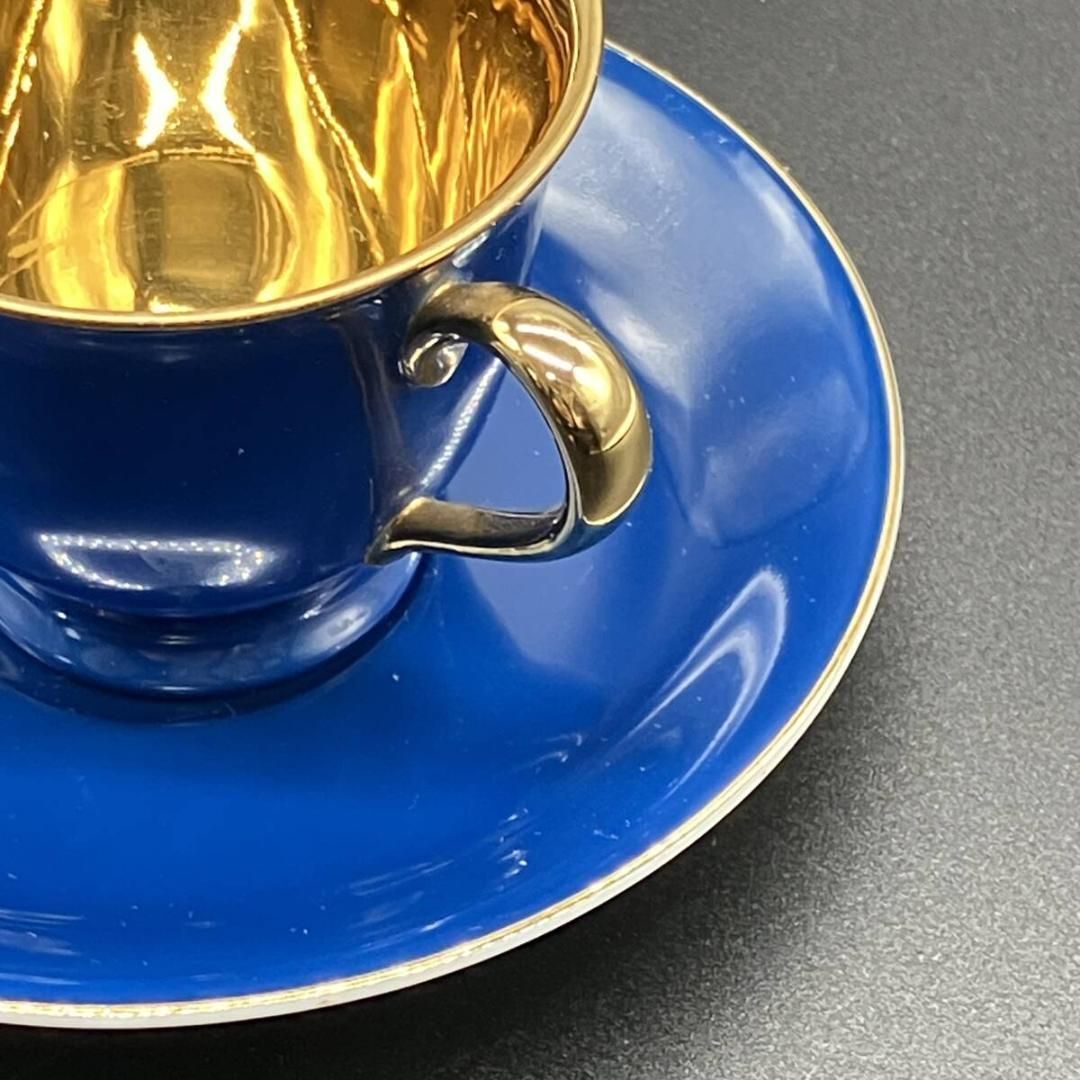 オールドノリタケ 金彩 ハーレクイン キャビネット セット ブルー