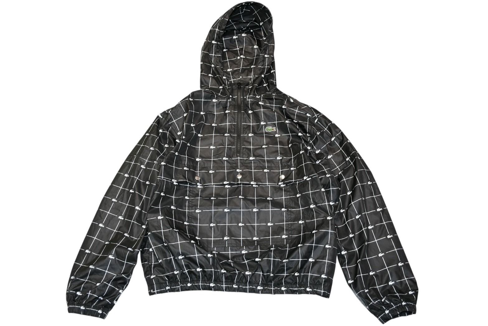 Supreme シュプリーム LACOSTE ラコステ ナイロンジャケット ブラック 