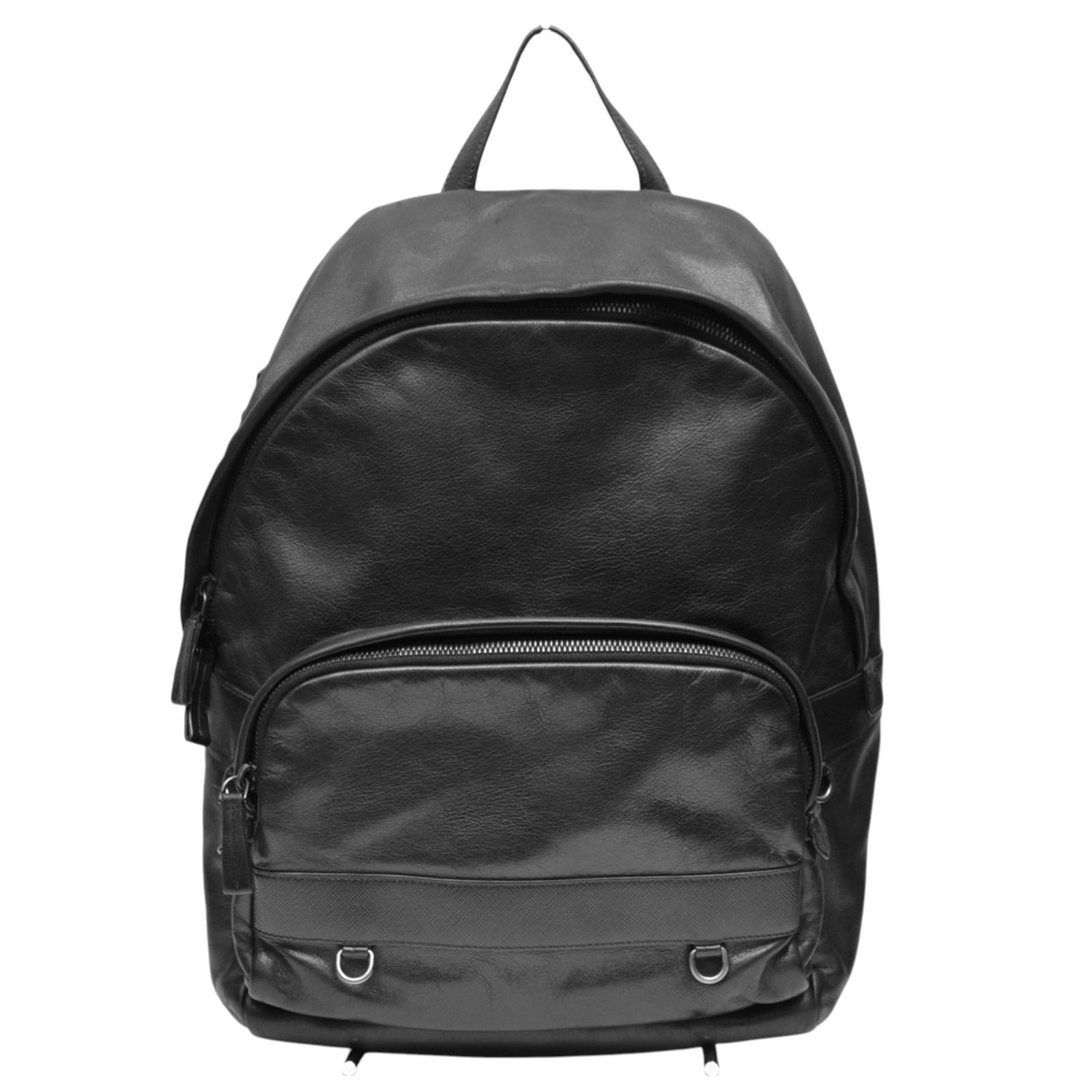 PRADA プラダ 三角ロゴプレートレザーバックパック リュック 2VZ066