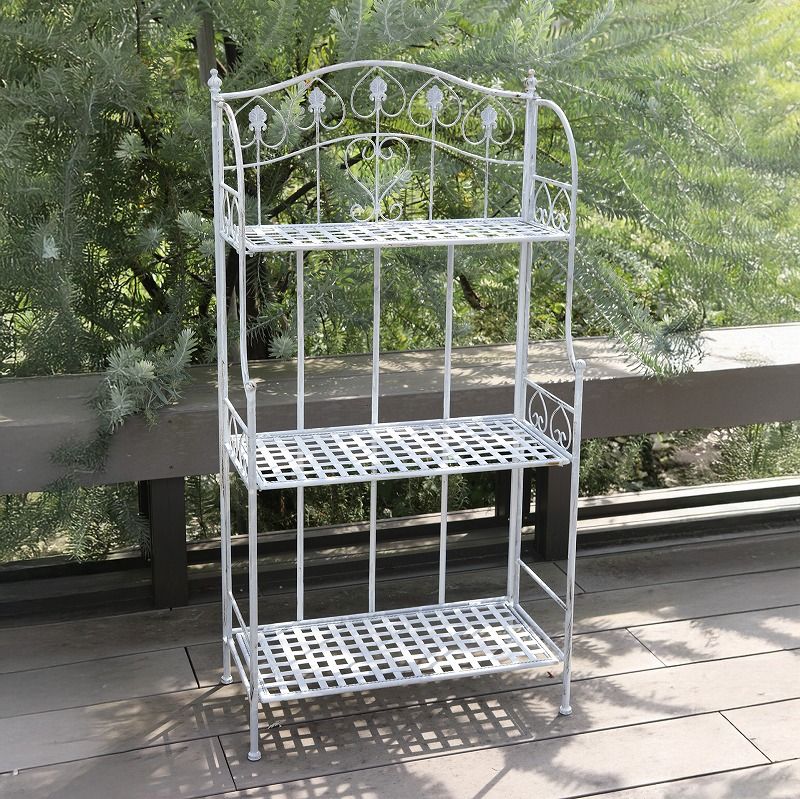 ヴァイス・スリーティアシェルフ 折りたたみ式 折り畳み アンティーク