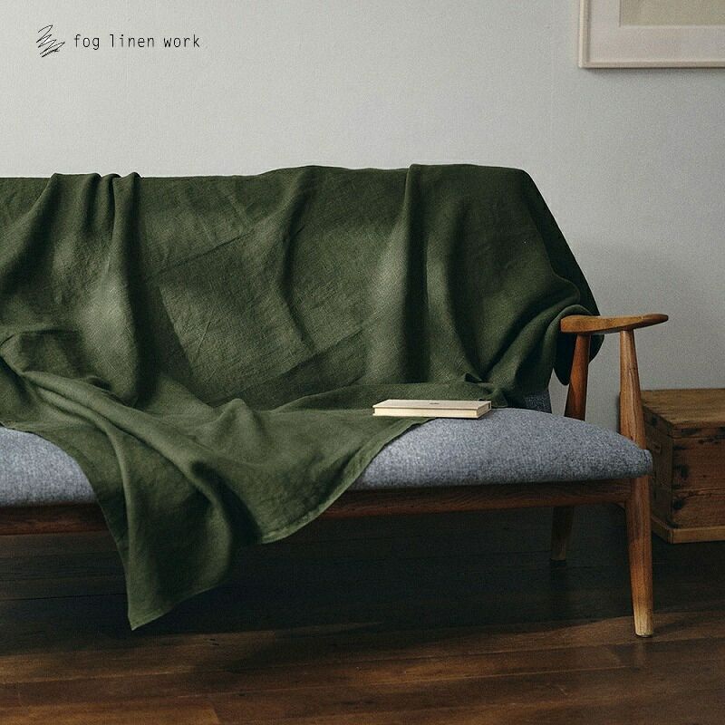 リネン ブランケット ローリエ fog linen work フォグリネンワーク LHT647-608 ブランケット 麻 リネン 夏 ブランケット コットン ファブリック ひざ掛け マルチクロス マルチカバー 【送料無料】