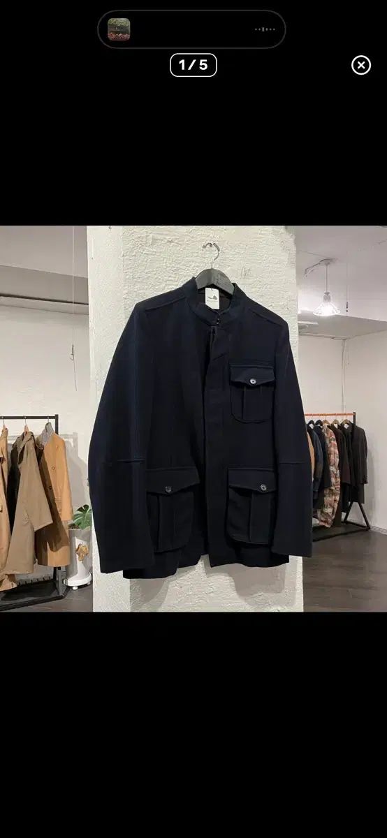 購入) ドリスヴァン ノッテン スタンド カラー ウール ジャケット 