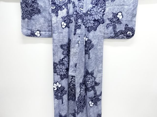 Aランク美品】 有松鳴海本絞り 花模様着物 藍染め 総鹿の子絞り - メルカリ
