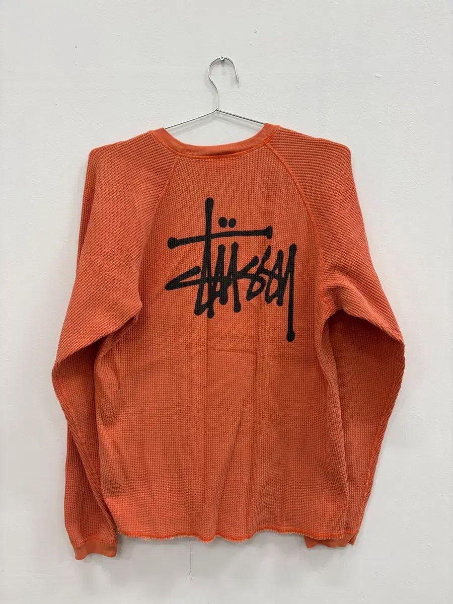 STUSSY ステューシー ラグラン サーマル ロングスリーブ クルー