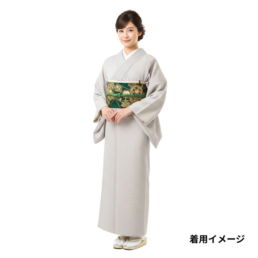 小紋 総絞り 正絹 リユース 中古 袷 未使用 鹿の子文様 疋田絞り 薄 