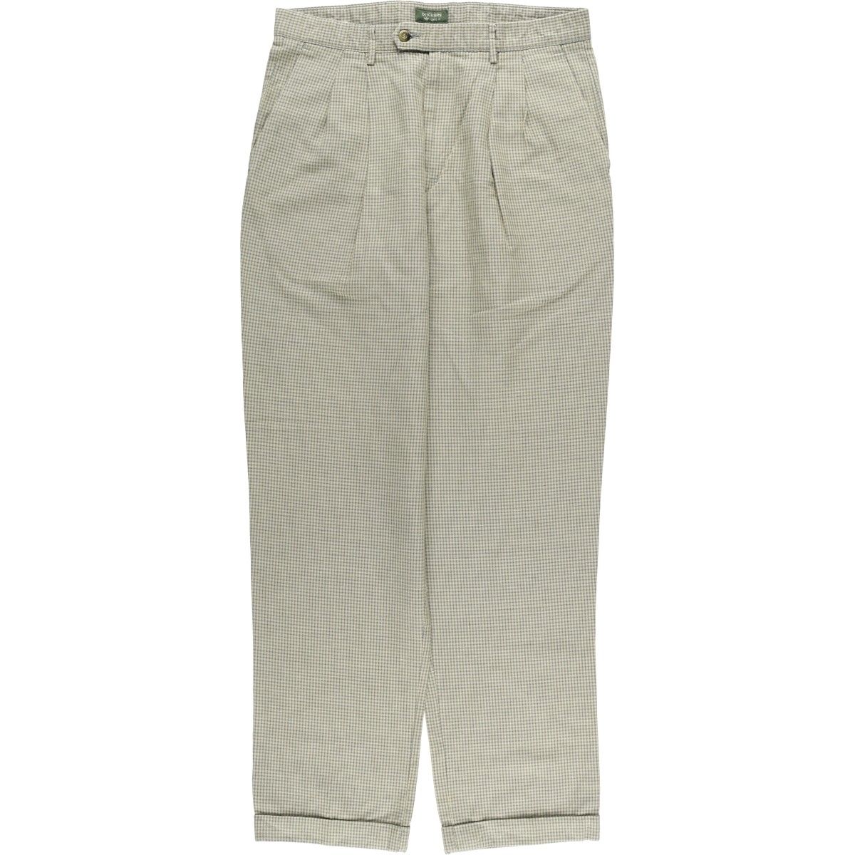 古着 90年代 ドッカーズ DOCKERS class A チェック柄 ツータック