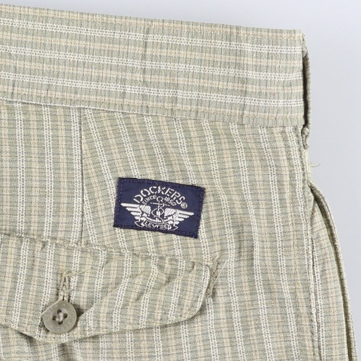 古着 ドッカーズ DOCKERS class A チェック柄 ツータック コットン