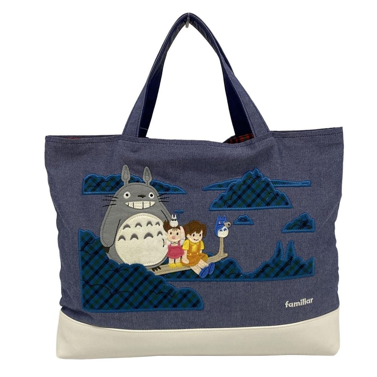 ファミリア トートバッグ 木の上のトトロのマチ付きサブバッグ 880821