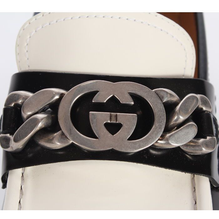 お値下げ!】 GUCCI グッチ インターロッキングG チェーン ローファー