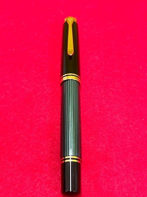 ほぼ未使用品 ペリカン スーベレーン M800 グリーンストライプ EF