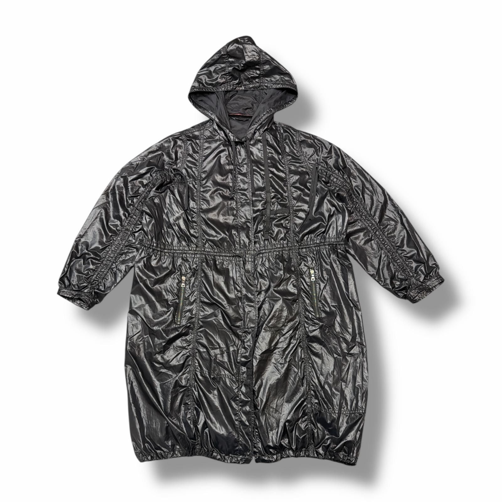 PRADA SPORTS ナイロンモッズコート 長袖 モッズコート プラダスポーツ ブラック M （9778M） PRADA SPORTS ナイロンモッズコート 長袖 モッズコート プラダスポーツ
