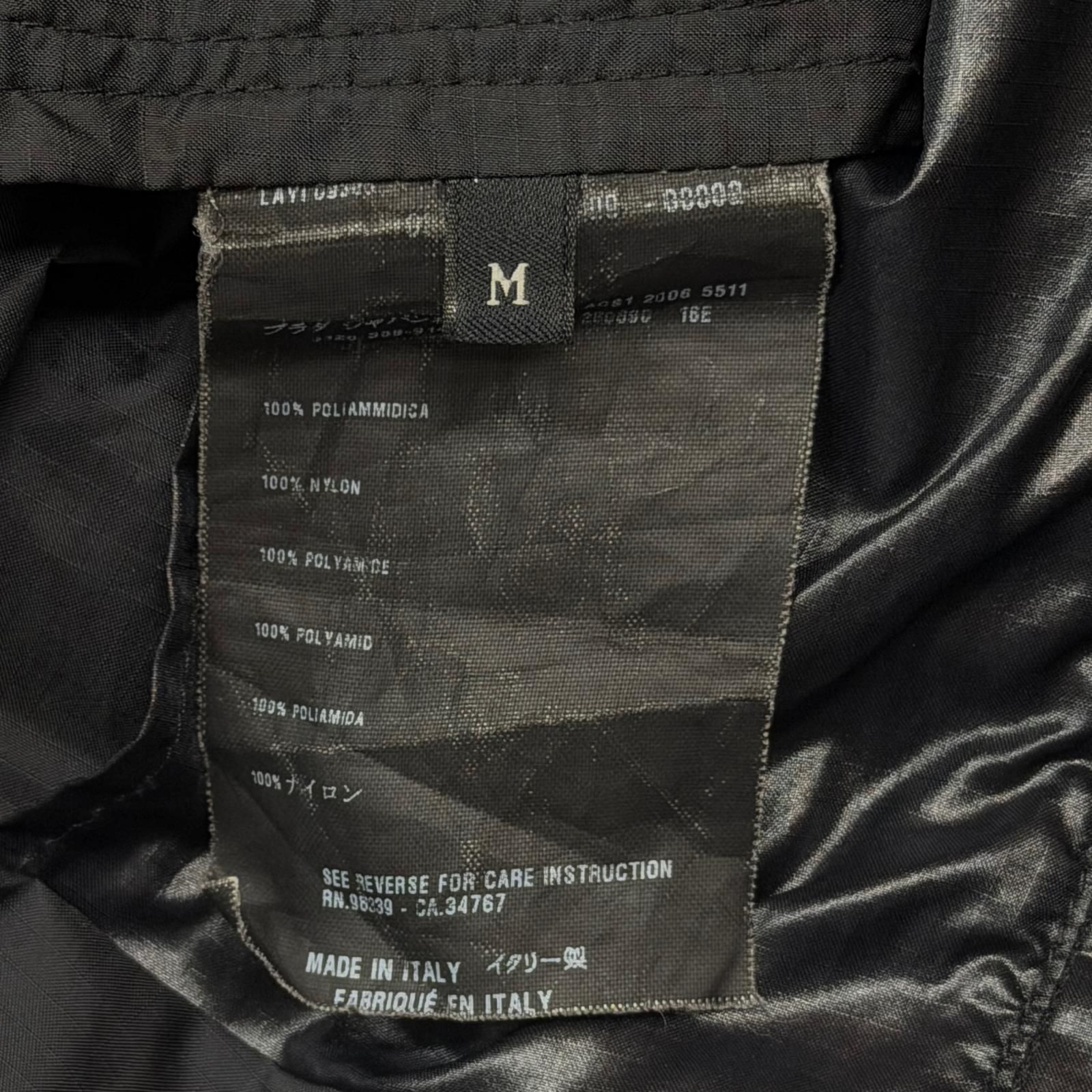 PRADA SPORTS ナイロンモッズコート 長袖 モッズコート プラダスポーツ ブラック M （9778M） PRADA SPORTS ナイロンモッズコート 長袖 モッズコート プラダスポーツ
