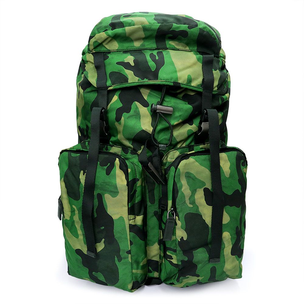 PRADA V136 カモフラ ナイロン バックパック プラダ V136 TESSUTO CAMOUFLAGE 迷彩 カモフラージュ柄 ナイロン