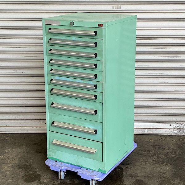 大阪製罐 OSキャビネット 引き出し10段 ツールワゴン ●125615