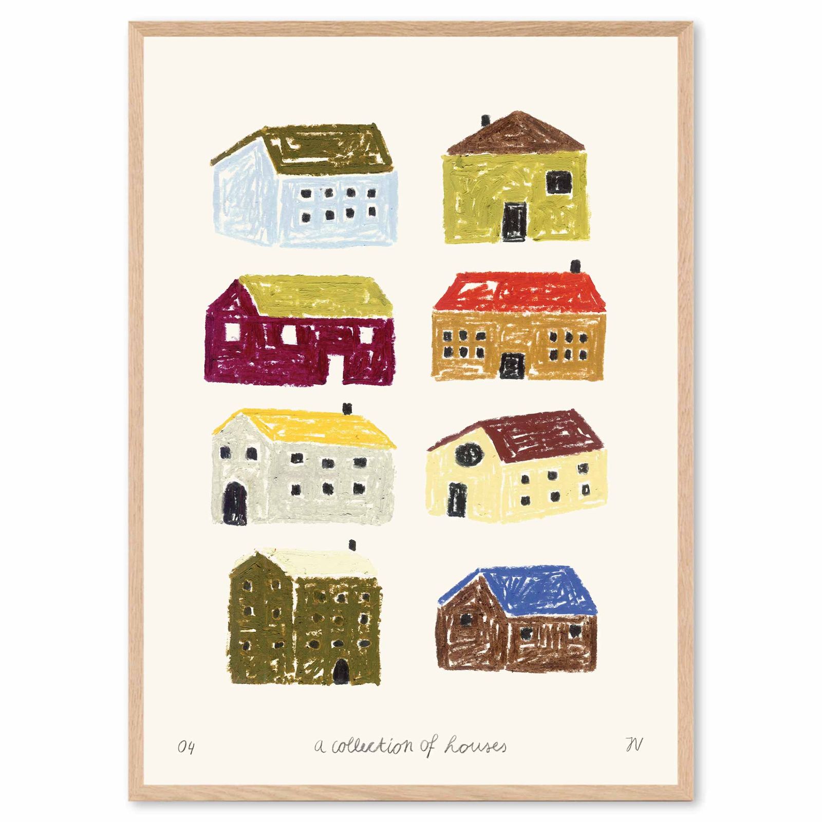 The Poster Club アートポスター 50×70cm A Collection of Houses
